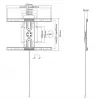 Equip 37 cali-80 cali Uniwersalny obrotowy uchwyt ścienny Maksymalny udźwig 50 kg