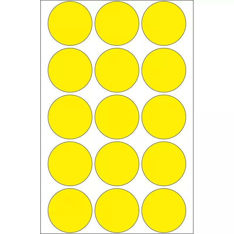 Etykiety uniwersalne HERMA 2271 okrągłe żółte Ø 32 mm 480 szt.