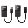 Lindy 60m USB 1.1 Cat.6 Extender Basic, Nadajnik i odbiornik sieciowy, 60 m, 12 Mbit/s, Cat5e, Cat6, Czarny, Tworzywo sztuczne