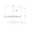 Multibrackets M VESA Deskmount Officeline Grommet Base Czarny
