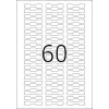 Samoprzylepne etykiety do drukarek HERMA 5116 A4 49x10 mm 1500 szt.