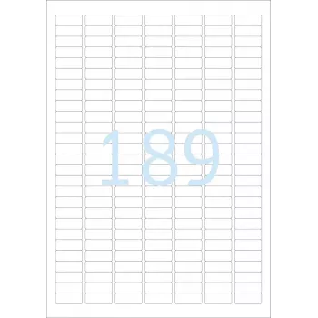 Samoprzylepna etykieta do drukarki HERMA Labels A4 25,4x10 mm biała o bardzo mocnej przyczepności, papier matowy 4725 szt.