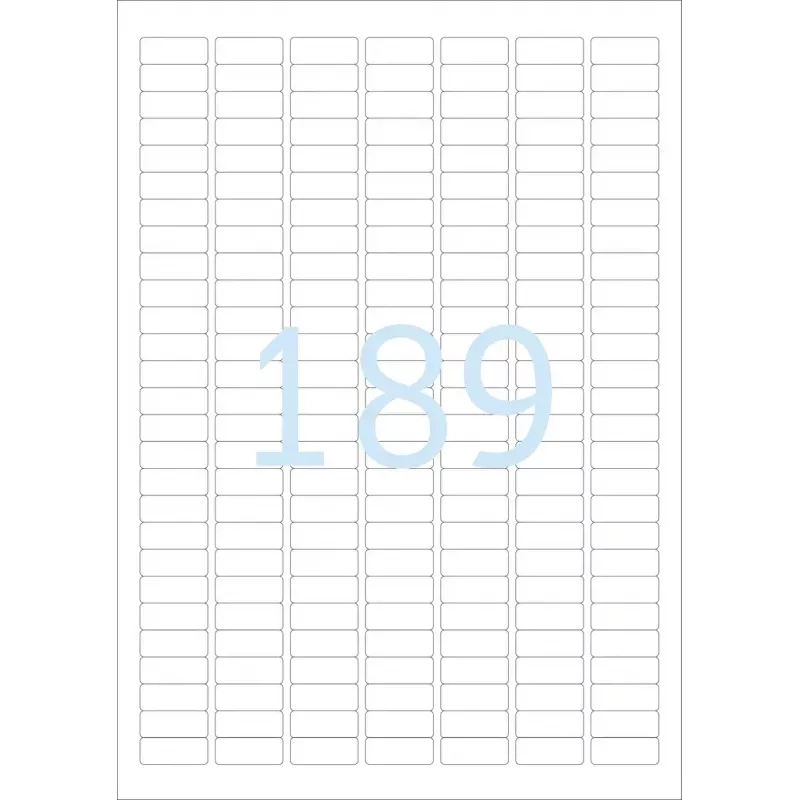 Samoprzylepna etykieta do drukarki HERMA Labels A4 25,4x10 mm biała o bardzo mocnej przyczepności, papier matowy 4725 szt.