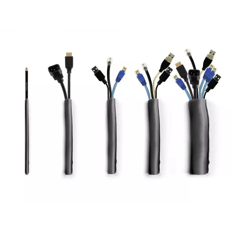 Multibrackets M Universal kabel Sock Self Wrapping 10mm Czarny 25m