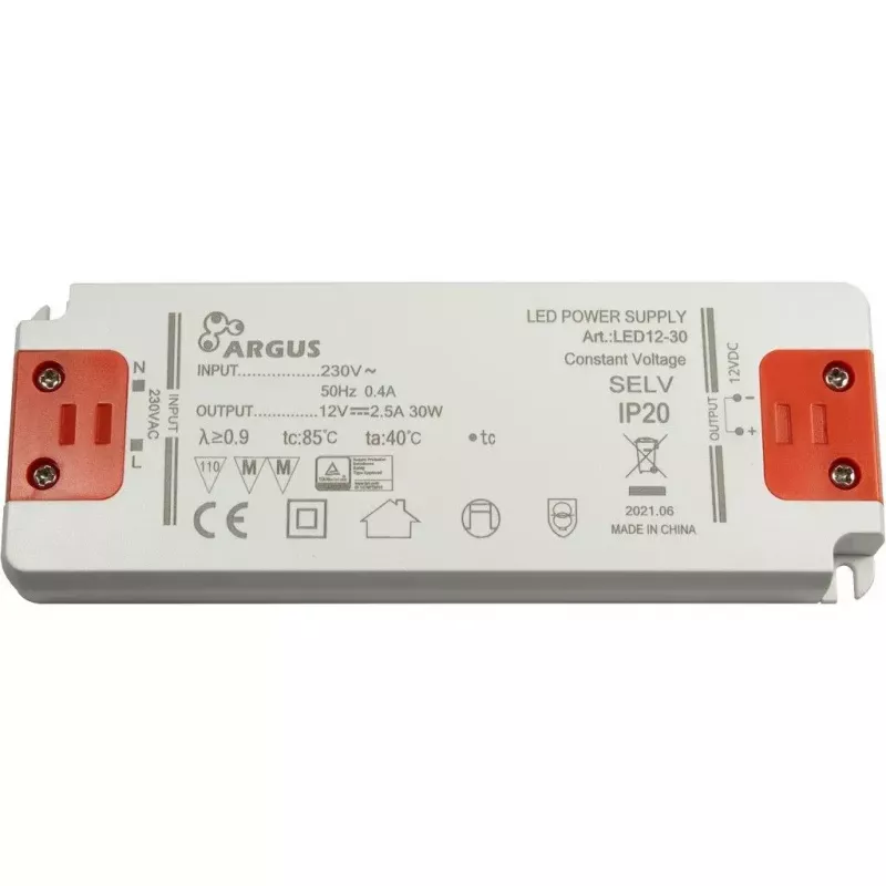 Sterownik LED Inter-Tech LED12-30 30W IP20 100000h 207-253V