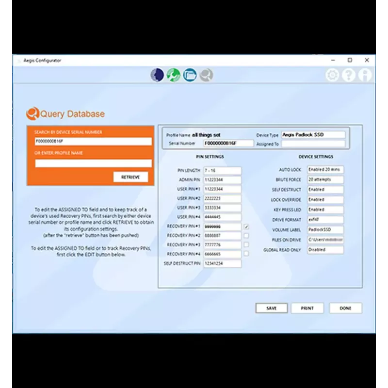 Koncentrator USB Apricorn Aegis Configurator AP-CONFIG-KIT-EMEA