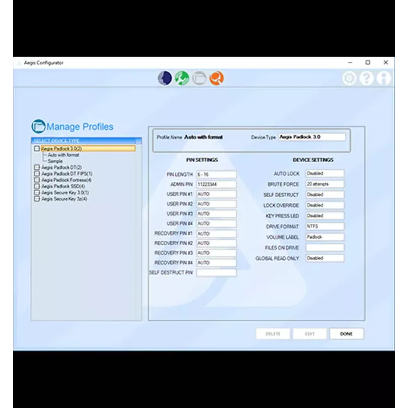 Koncentrator USB Apricorn Aegis Configurator AP-CONFIG-KIT-EMEA