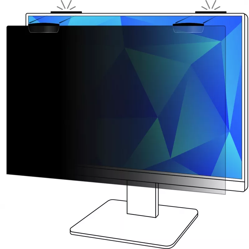 3M Privacy Filter for 23.8in Full Screen Monitor with COMPLY™ Magnetic Attach, 16:9, PF238W9EM