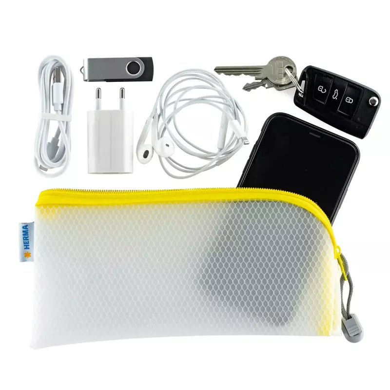 Pencil Case HERMA 20003 Hard EVA niebieski Transparent 110x230 mm