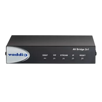 Vaddio AV Bridge 2x1, 1920 x 1080 pikseli, 60 kl./s, Czarny, 0 - 40 °C, 20 - 80%, 480,8 mm