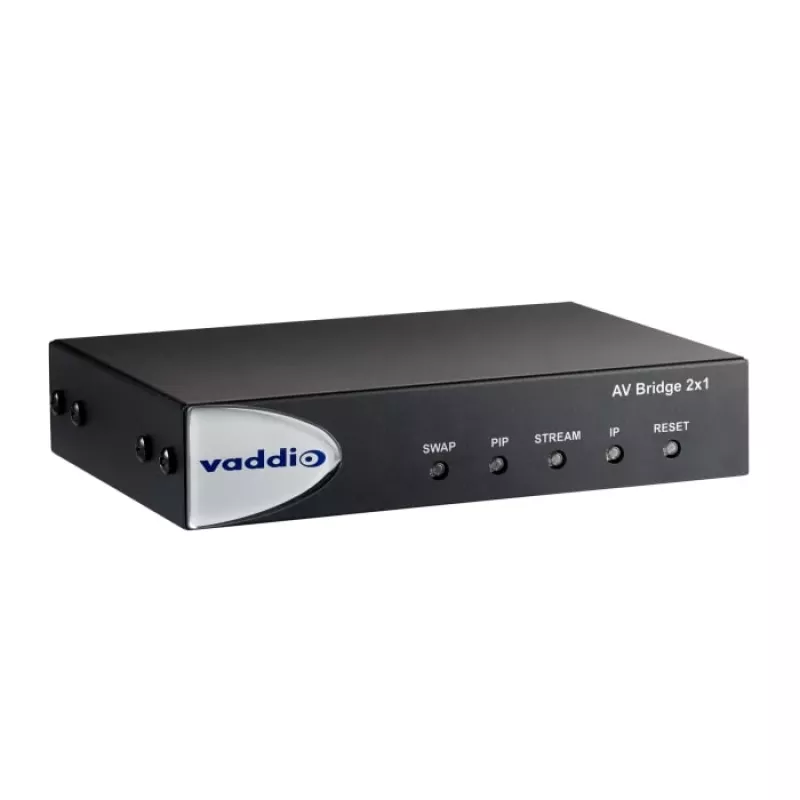 Vaddio AV Bridge 2x1, 1920 x 1080 pikseli, 60 kl./s, Czarny, 0 - 40 °C, 20 - 80%, 480,8 mm