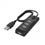 Hama 00200118 koncentrator interfejsów USB 2.0 480 Mbit/s Czarny