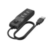 Hama 00200118 koncentrator interfejsów USB 2.0 480 Mbit/s Czarny