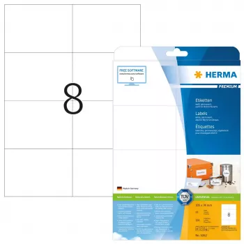 Samoprzylepne etykiety do drukarek HERMA Labels Premium A4 105x74 mm