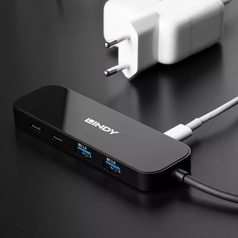 Lindy 43334 Hub USB 3.2 Gen 1 Type-C, 4 porty