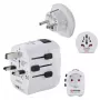 Hama World Travel Pro Light USB uniwersalna wtyczka zasilacza Biały