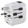 Hama World Travel Pro Light USB uniwersalna wtyczka zasilacza Biały