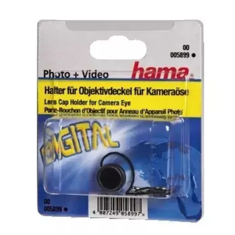 Uchwyt na dekielek obiektywu Hama 00005899 czarny