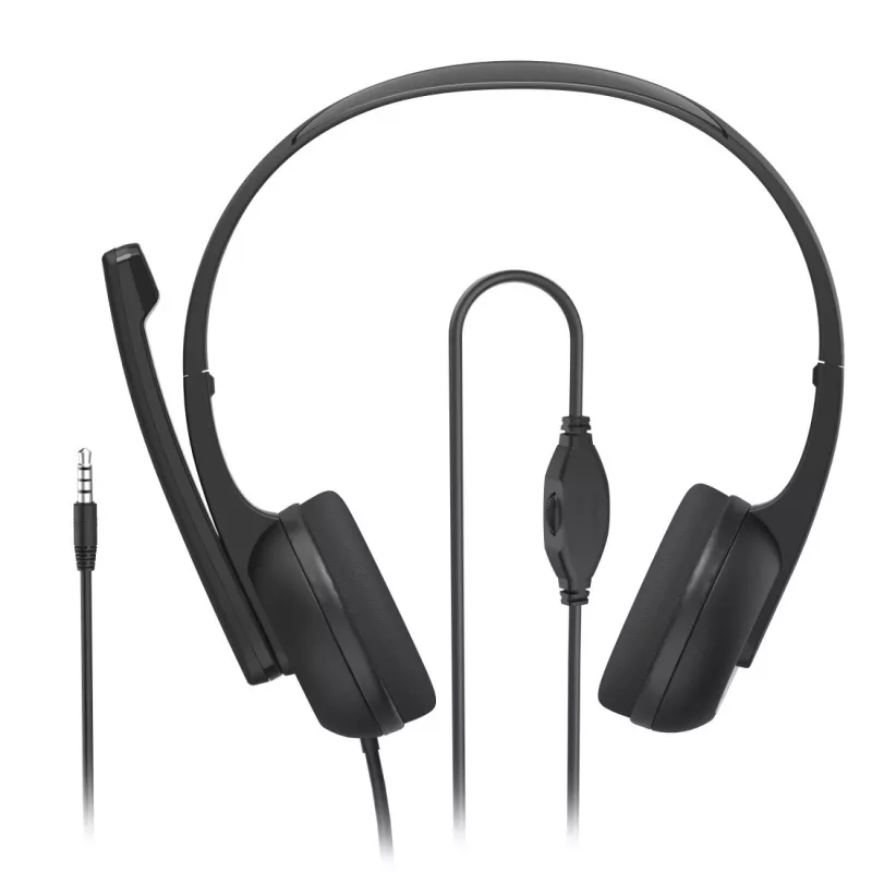 Hama HS-P150 V2 Zestaw słuchawkowy Przewodowy Nagłowny Biurowo/centrum telefoniczne Czarny