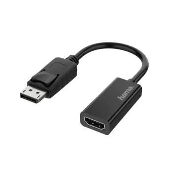 Hama 00200335 przejściówka wideo DisplayPort HDMI czarna