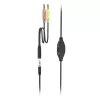 Hama HS-P100 V2 Zestaw słuchawkowy Przewodowy Head-band Biuro/Call center Czarny, Srebrny