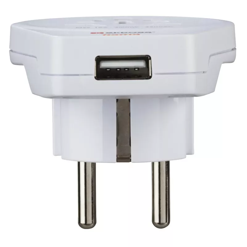 Hama uniwersalna wtyczka adaptera zasilania USB Świat na Europę Biała