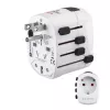 Hama World Travel Pro uniwersalny adapter podróżny Biały
