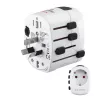 Hama World Travel Pro uniwersalny adapter podróżny Biały
