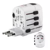 Hama World Travel Pro uniwersalny adapter podróżny Biały