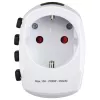Hama World Travel Pro uniwersalny adapter podróżny Biały