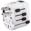 Hama World Travel Pro uniwersalny adapter podróżny Biały