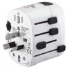Hama World Travel Pro uniwersalny adapter podróżny Biały