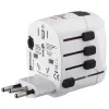 Hama World Travel Pro uniwersalny adapter podróżny Biały