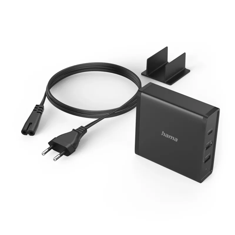 Hama 00200017 ładowarka do urządzeń mobilnych Smartfon, Tablet, Uniwersalny Czarny Szybkie ładowanie AC Wewnętrzna