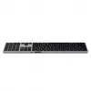 Klawiatura Satechi X3 pełnowymiarowa (100%) Bluetooth QWERTY angielska — Czarno-szara