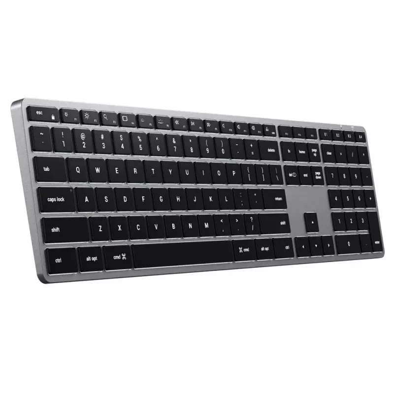 Klawiatura Satechi X3 pełnowymiarowa (100%) Bluetooth QWERTY angielska — Czarno-szara