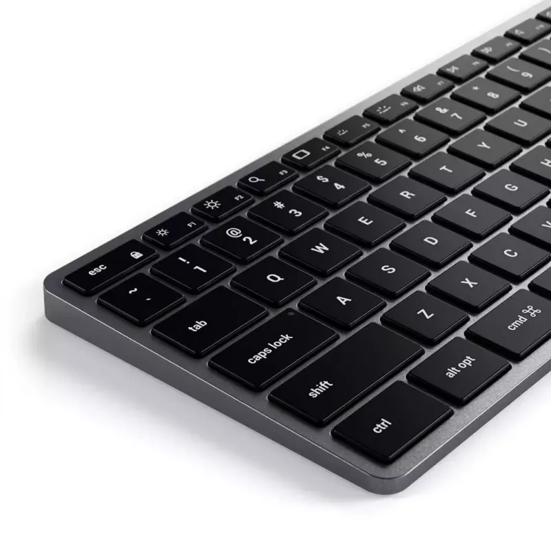 Klawiatura Satechi X3 pełnowymiarowa (100%) Bluetooth QWERTY angielska — Czarno-szara