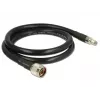 Kabel koncentryczny DeLOCK 1m N/RP-SMA CFD400 LLC400 Czarny