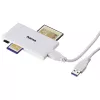 Hama USB 3.0 Multi-Card Reader, SD/microSD/CF/MS, biały