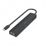 Hama 00200144 koncentrator interfejsu USB 3.2 Gen 1 (3.1 Gen 1) Type-C 5000 Mbit/s Czarny
