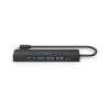 Hama 00200144 koncentrator interfejsu USB 3.2 Gen 1 (3.1 Gen 1) Type-C 5000 Mbit/s Czarny