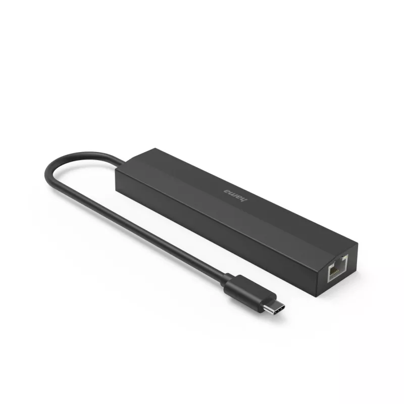 Hama 00200144 koncentrator interfejsu USB 3.2 Gen 1 (3.1 Gen 1) Type-C 5000 Mbit/s Czarny