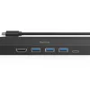 Hama 00200144 koncentrator interfejsu USB 3.2 Gen 1 (3.1 Gen 1) Type-C 5000 Mbit/s Czarny