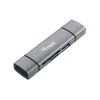 Equip Czytnik kart z hubem USB 3.0, OTG, MicroSD (TransFlash), MicroSDHC, SD, SDHC, Szary, CE i RoHS, USB 3.2 Gen 1 (3.1 Gen 1) Type-A/Type-C, 202 mm, 12 mm
