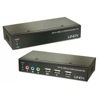 Lindy 39377 Przełącznik KVM Czarny