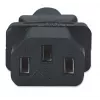 Manhattan Mains Power Cord/kabel, Euro 2-pin plug (CEE 7/4 Schuko) to C13 Female (kettle lead), 1.8m, 16A, Czarny, Lifetime Warranty