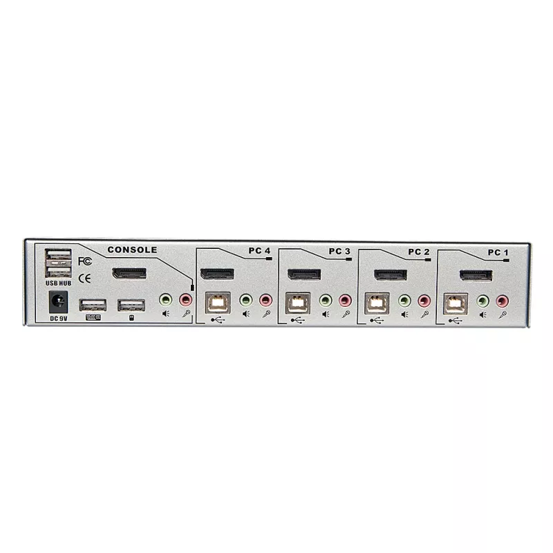 Lindy 4 Port KVM Switch Pro USB 2.0, DisplayPort 1.2 z TTU