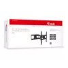 Equip 32-55″ Uchwyt ścienny uchylny do telewizora, 200 x 200 mm, 400 x 400 mm, -20 - 10°, -90 - 90°, Stal, Czarny