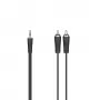 Kabel audio Hama 00205109 0,75 m 3,5 mm 2 x RCA Czarny
