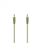 Kabel audio Hama Flexi-cienki 0,75 m 3,5 mm zielony męski na męski